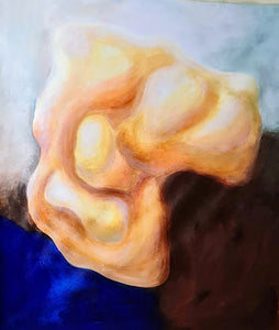 Original on canvas, "Den bevægede sten"